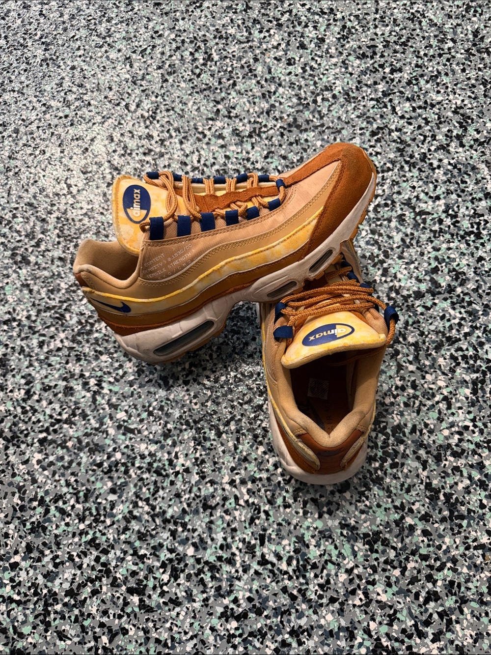 Nike Air Max 95 SE Twine Tawny Deep Royal Blue Men’s Size 8.5 CU1560-700